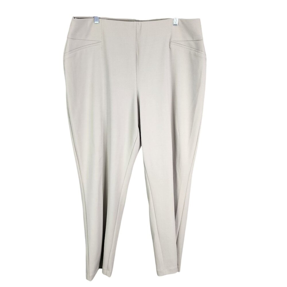 Womens Beige Cato Est 1946 Dress Pants High Rise Contemporary Size 18/20W